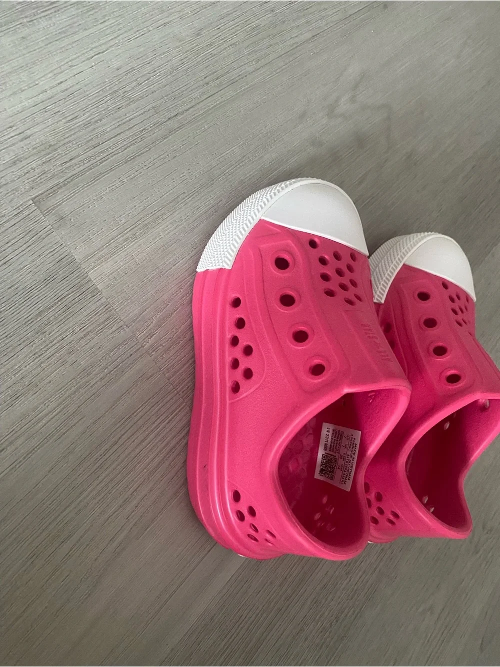 Converse Kids Hot Pink Slip-On Water Shoes with White Toe Caps
